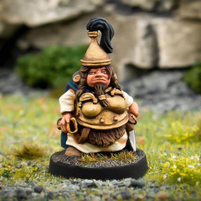 Northumbrian Tin Soldier Aerya Wyrmhunter - Beardfolk Warrior Maiden available at Northumbrian Tin Soldier