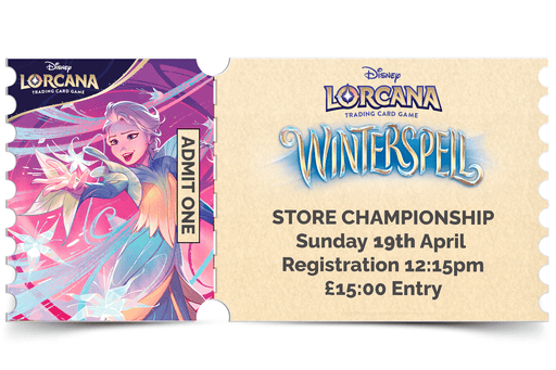 Northumbrian Tin Soldier Disney Lorcana - Winterspell Championship - In store event ticket (Sunday 19th April) Ticket available at Northumbrian Tin Soldier