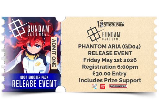 Northumbrian Tin Soldier Gundam Card Game: Phantom Aria [GD04] Release Event Ticket available at Northumbrian Tin Soldier