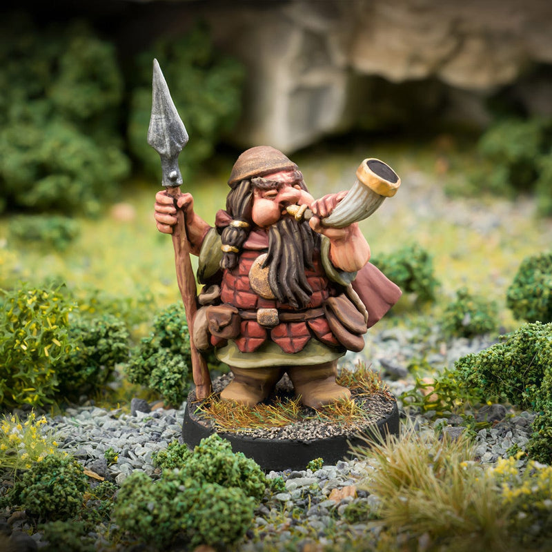 Northumbrian Tin Soldier Hrothir Wyndhorn - Beardfolk Warrior available at Northumbrian Tin Soldier
