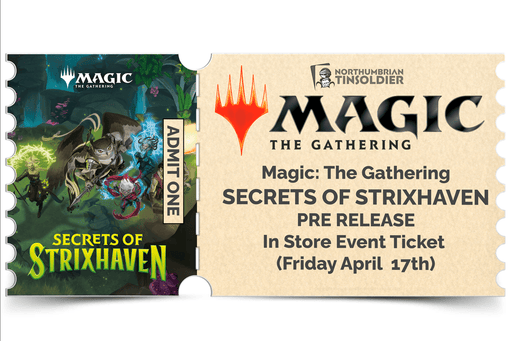 Northumbrian Tin Soldier Magic: The Gathering - Secrets of Strixhaven Prerelease: In store event ticket (Friday 17th April) Ticket available at Northumbrian Tin Soldier