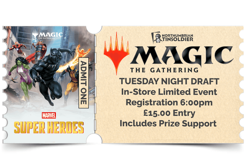 Northumbrian Tin Soldier Magic: The Gathering - Tuesday Night Draft Ticket available at Northumbrian Tin Soldier