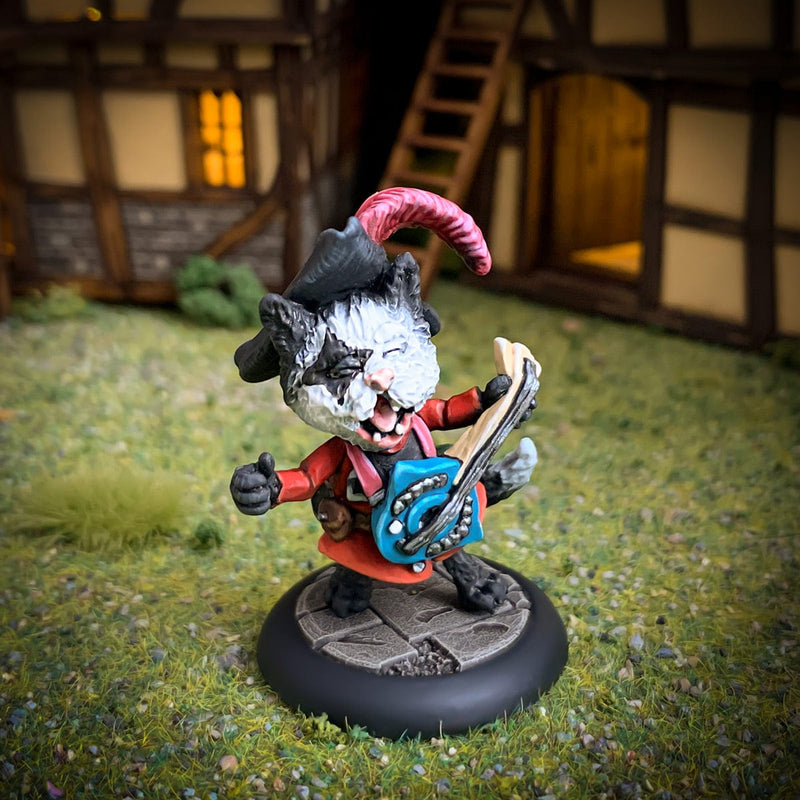 Northumbrian Tin Soldier Malek the Bard - The Cats of Crumptown available at Northumbrian Tin Soldier