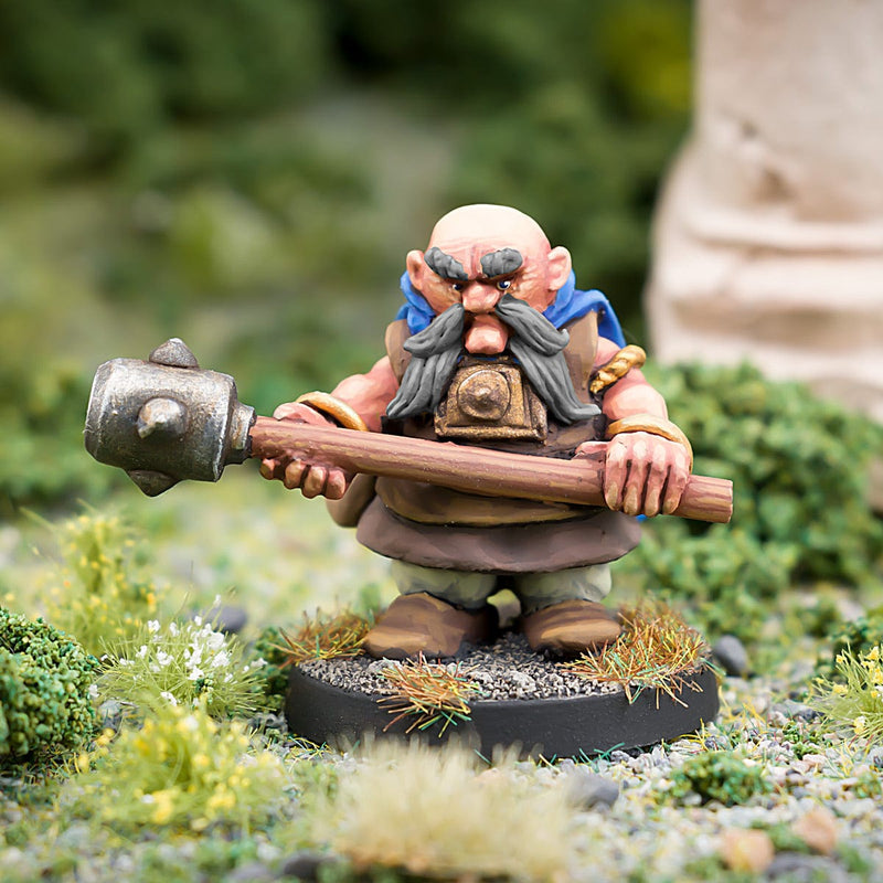 Northumbrian Tin Soldier Malfolio 'The Hammer' Ironbraid - Beardfolk Warrior available at Northumbrian Tin Soldier