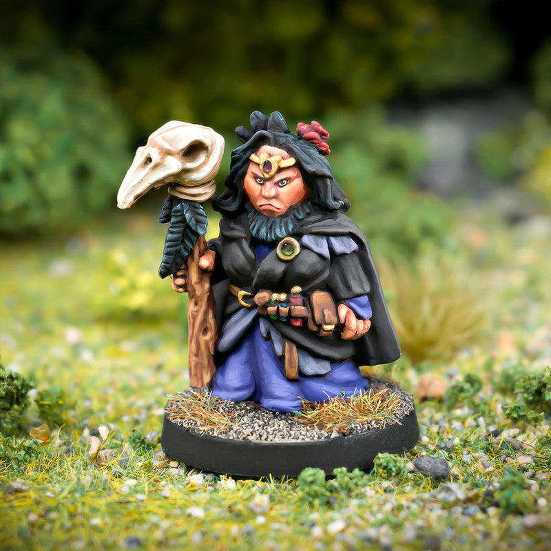 Northumbrian Tin Soldier Morenna The Crow Mistress  - Beardfolk Sorceress available at Northumbrian Tin Soldier