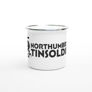 Northumbrian Tin Soldier Northumbrian Tin Soldier Enamel Mug – 12oz White with Silver Rim available at Northumbrian Tin Soldier