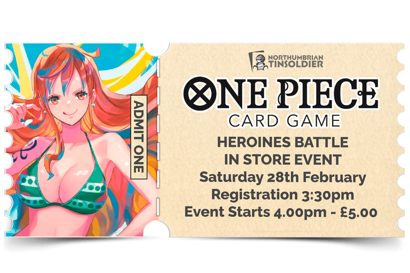 Northumbrian Tin Soldier Northumbrian Tin Soldier - One Piece: Heroines Battle Ticket available at Northumbrian Tin Soldier