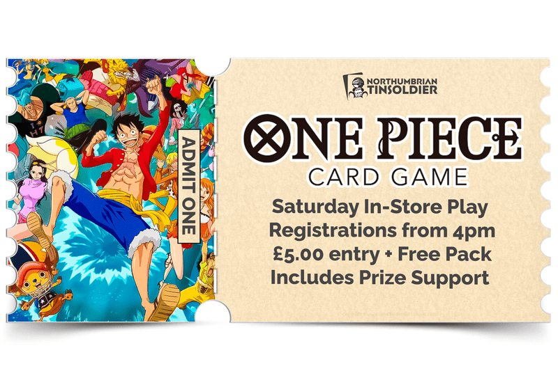 Northumbrian Tin Soldier Northumbrian Tin Soldier One Piece League: In store event ticket Ticket available at Northumbrian Tin Soldier