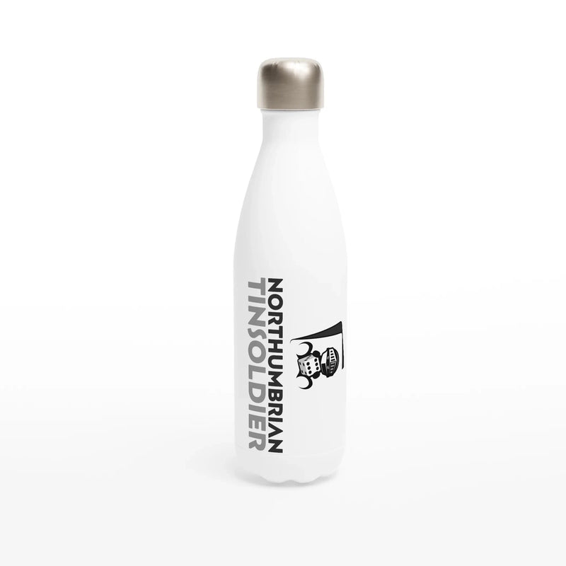 Northumbrian Tin Soldier Northumbrian Tin Soldier Stainless Steel Water Bottle - White 17oz available at Northumbrian Tin Soldier