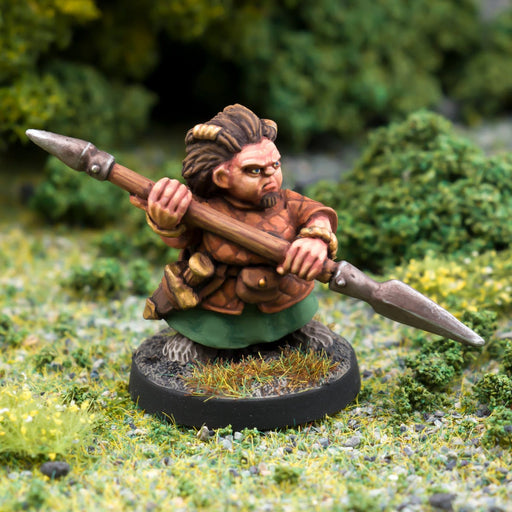 Northumbrian Tin Soldier Tussa Badglaive - Beardfolk Speardancer available at Northumbrian Tin Soldier