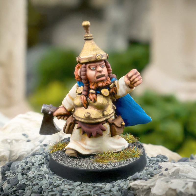 Northumbrian Tin Soldier Vanyara Foehammer - Beardfolk Warrior Maiden available at Northumbrian Tin Soldier