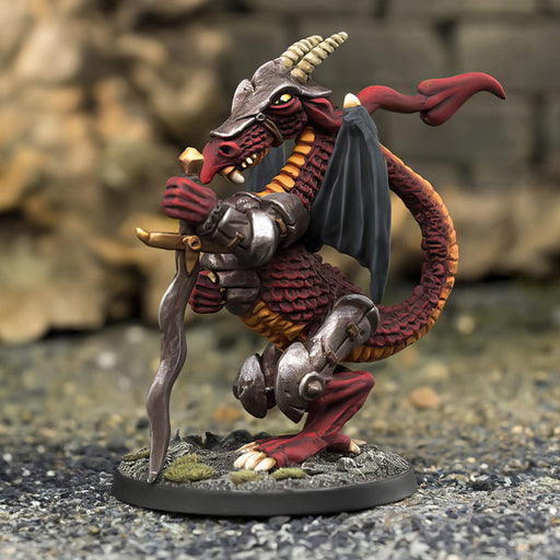 Northumbrian Tin Soldier Wyrmfolk Champion - The Nightfolk available at Northumbrian Tin Soldier