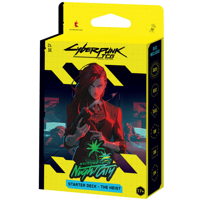 PROJEKT RED Cyberpunk TCG: Welcome to Night City Starter Deck – The Heist available at Northumbrian Tin Soldier