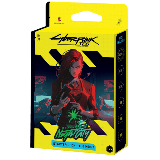 PROJEKT RED Cyberpunk TCG: Welcome to Night City Starter Deck – The Heist available at Northumbrian Tin Soldier