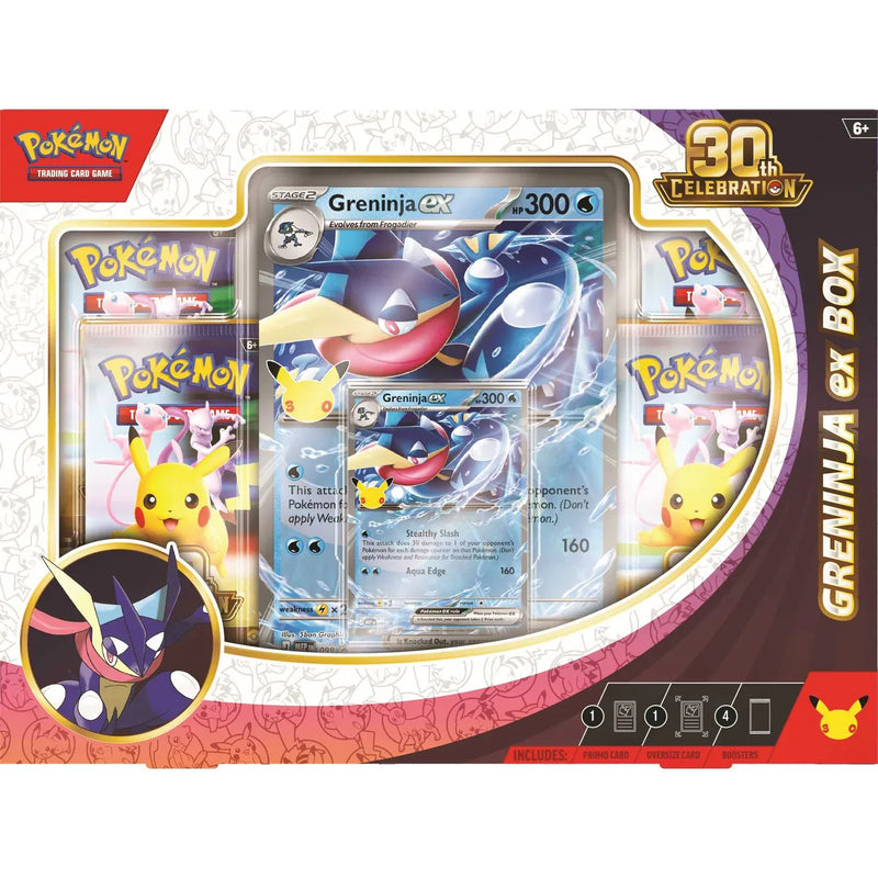 The Pokémon Company Pokémon: 30th Celebration - ex Box - Greninja available at Northumbrian Tin Soldier