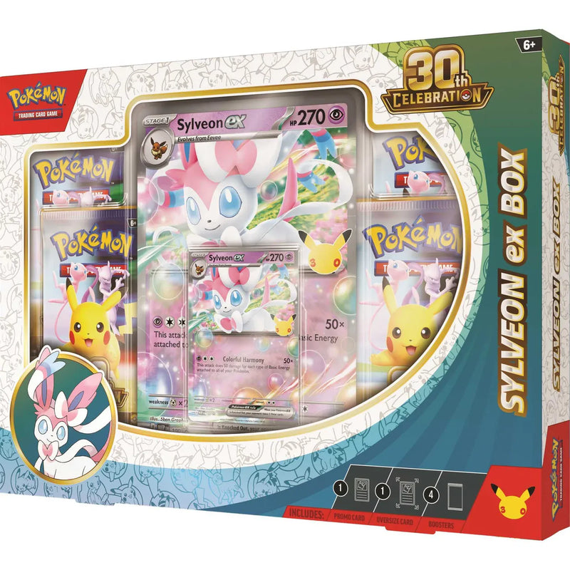 The Pokémon Company Pokémon: 30th Celebration - ex Box - Sylveon available at Northumbrian Tin Soldier