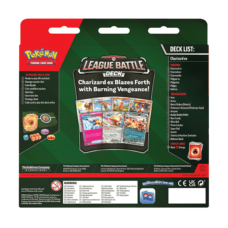 The Pokémon Company Pokémon - Charizard Ex League Battle Deck available at Northumbrian Tin Soldier