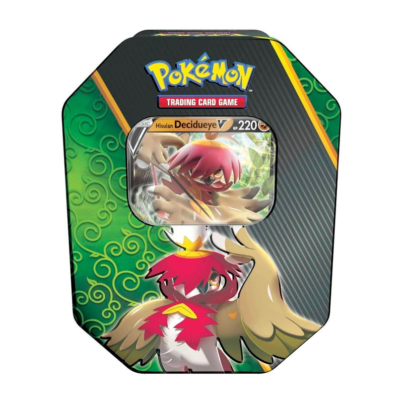 The Pokémon Company Pokémon : Divergent Powers Tin - Hisuian Decidueye V available at Northumbrian Tin Soldier