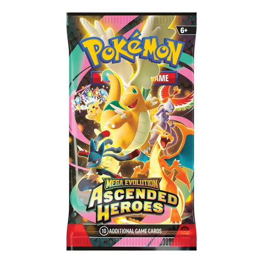 The Pokémon Company Pokémon - Mega Evolution: Ascended Heroes - Booster Bundle (6 Packs) available at Northumbrian Tin Soldier