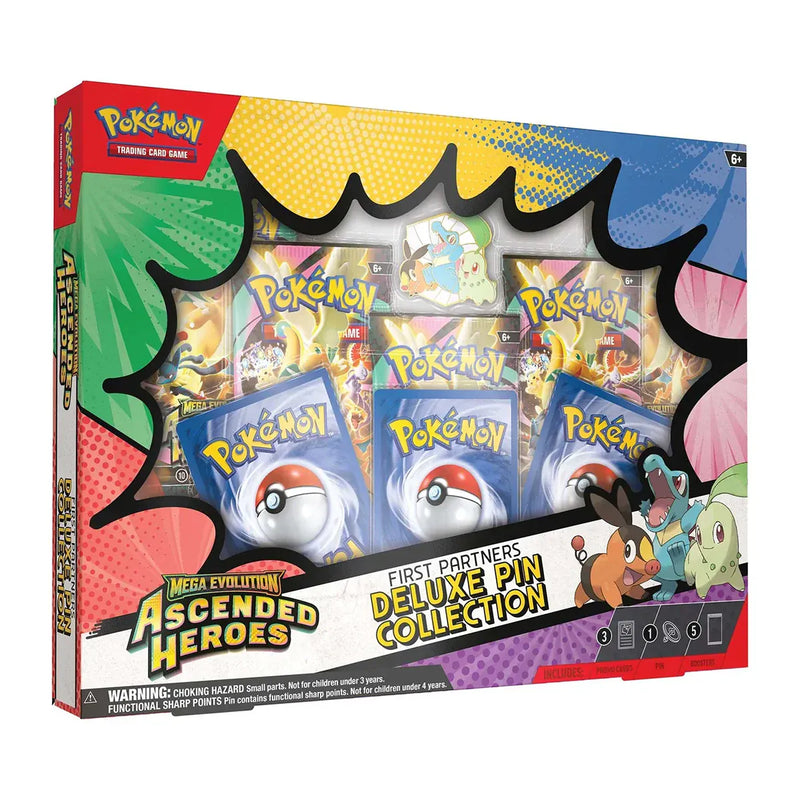 The Pokémon Company Pokémon - Mega Evolution : Ascended Heroes - First Partners Deluxe Pin Collection available at Northumbrian Tin Soldier