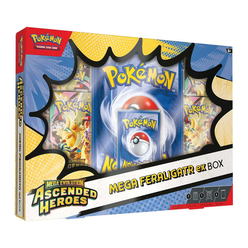 The Pokémon Company Pokémon - Mega Evolution : Ascended Heroes - Mega Feraligatr ex Box available at Northumbrian Tin Soldier
