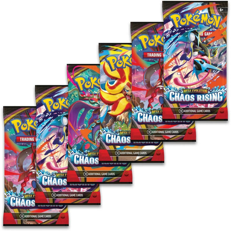 The Pokémon Company Pokémon - Mega Evolution : Chaos Rising - Booster Bundle available at Northumbrian Tin Soldier
