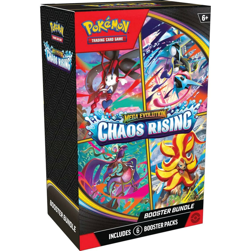 The Pokémon Company Pokémon - Mega Evolution : Chaos Rising - Booster Bundle available at Northumbrian Tin Soldier