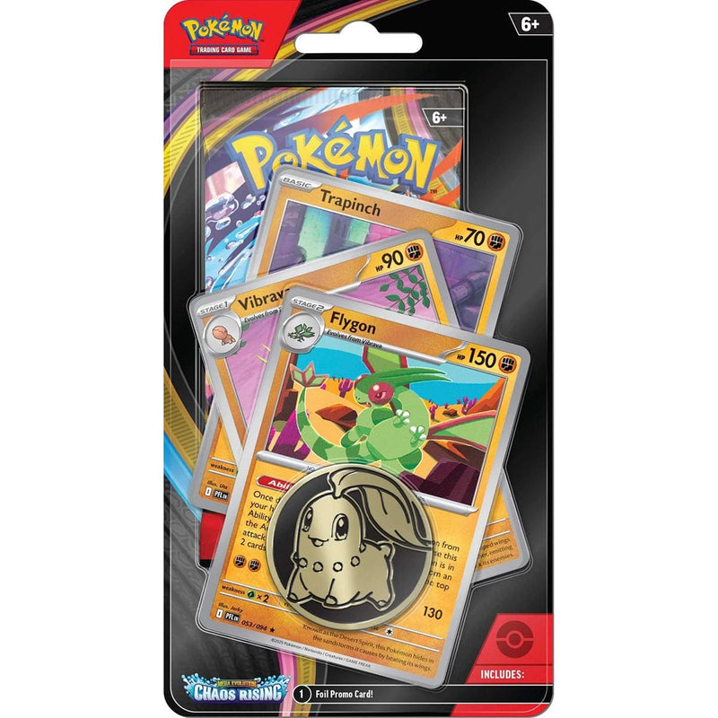 The Pokémon Company Pokémon - Mega Evolution : Chaos Rising - Premium Checklane Booster - Flygon available at Northumbrian Tin Soldier