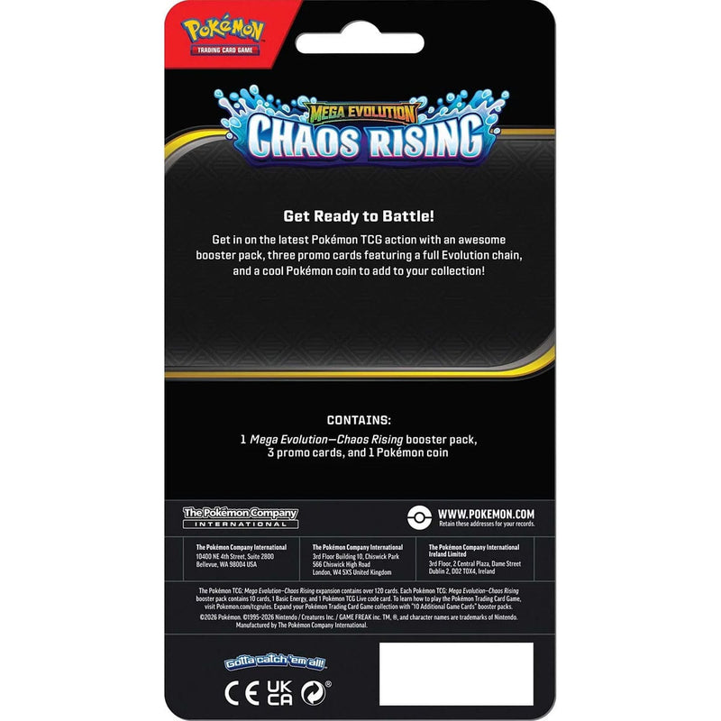 The Pokémon Company Pokémon - Mega Evolution : Chaos Rising - Premium Checklane Booster - Pawmot available at Northumbrian Tin Soldier
