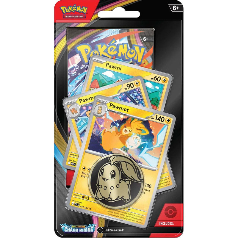 The Pokémon Company Pokémon - Mega Evolution : Chaos Rising - Premium Checklane Booster - Pawmot available at Northumbrian Tin Soldier