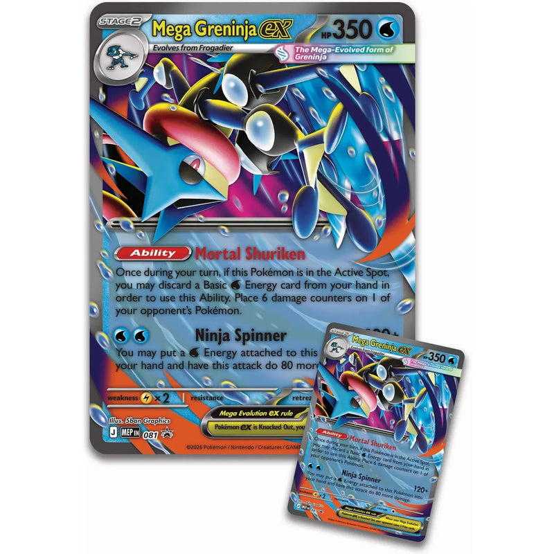 The Pokémon Company Pokémon - Mega Evolution : Mega Greninja ex Premium Collection available at Northumbrian Tin Soldier