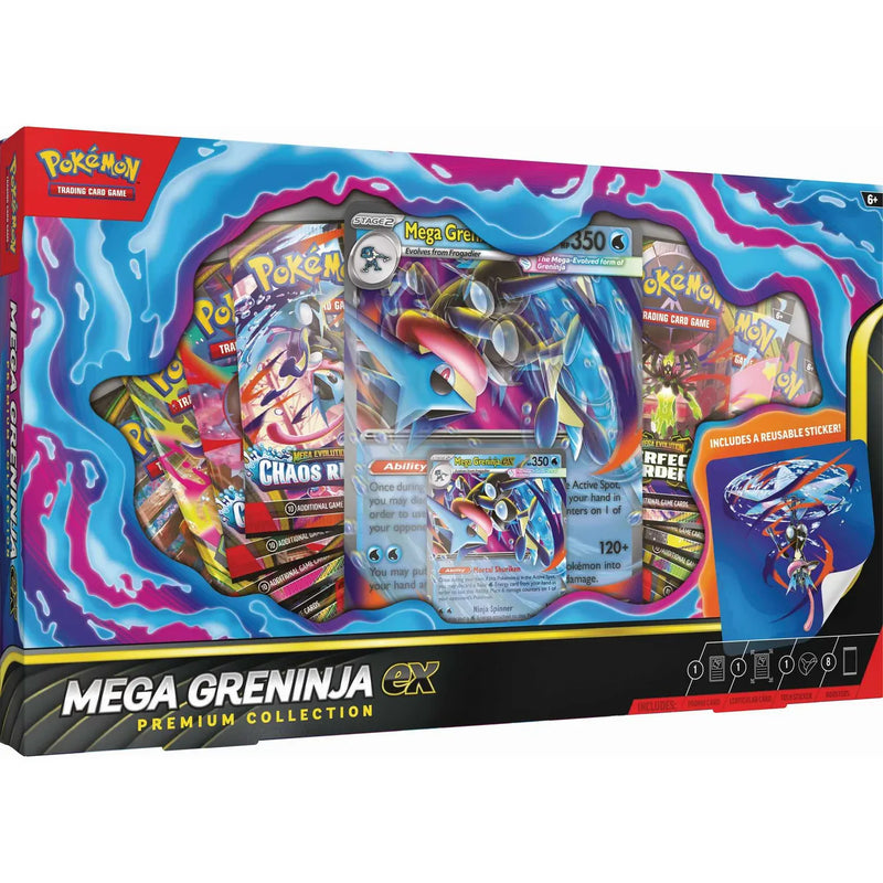 The Pokémon Company Pokémon - Mega Evolution : Mega Greninja ex Premium Collection available at Northumbrian Tin Soldier