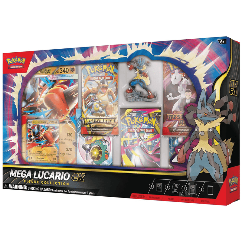 The Pokémon Company Pokémon - Mega Evolution - Mega Lucario ex Figure Collection available at Northumbrian Tin Soldier