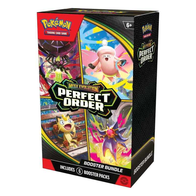 The Pokémon Company Pokémon - Mega Evolution: Perfect Order - Booster Bundle (6 Packs) available at Northumbrian Tin Soldier