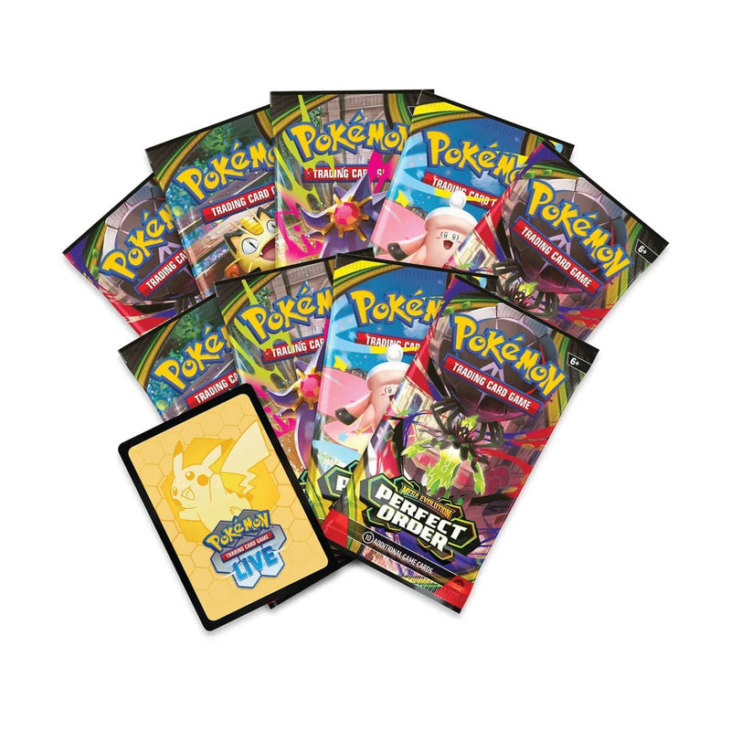 The Pokémon Company Pokémon - Mega Evolution: Perfect Order - Elite Trainer Box available at Northumbrian Tin Soldier