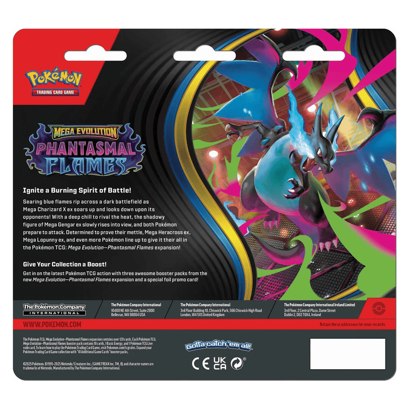 The Pokémon Company Pokémon - Mega Evolution : Phantasmal Flames - 3 Pack Blister - Sneasil available at Northumbrian Tin Soldier