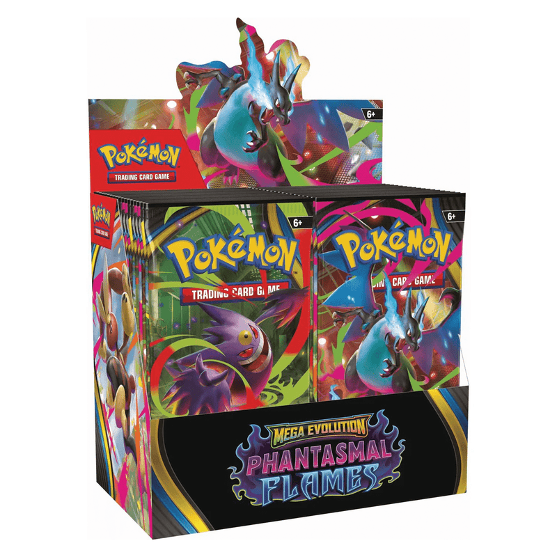 The Pokémon Company Pokémon - Mega Evolution : Phantasmal Flames - Booster Box (36 Packs) available at Northumbrian Tin Soldier