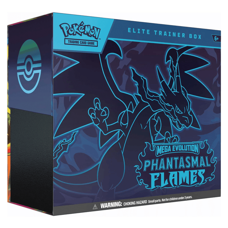 The Pokémon Company Pokémon - Mega Evolution : Phantasmal Flames - Elite Trainer Box available at Northumbrian Tin Soldier