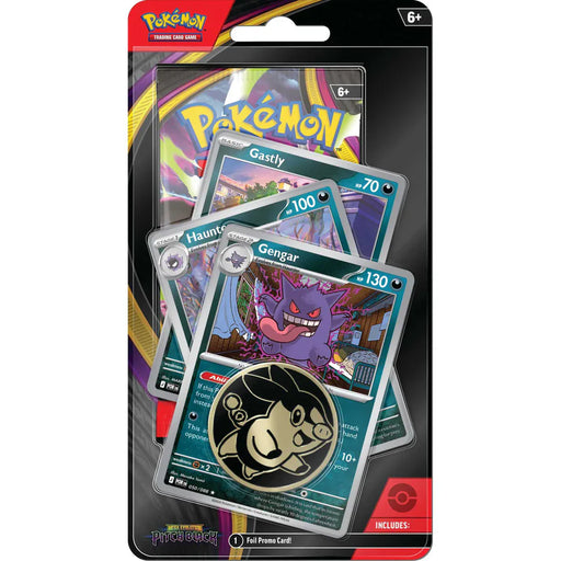 The Pokémon Company Pokémon - Mega Evolution : Pitch Black - Premium Checklane Booster - Gengar available at Northumbrian Tin Soldier