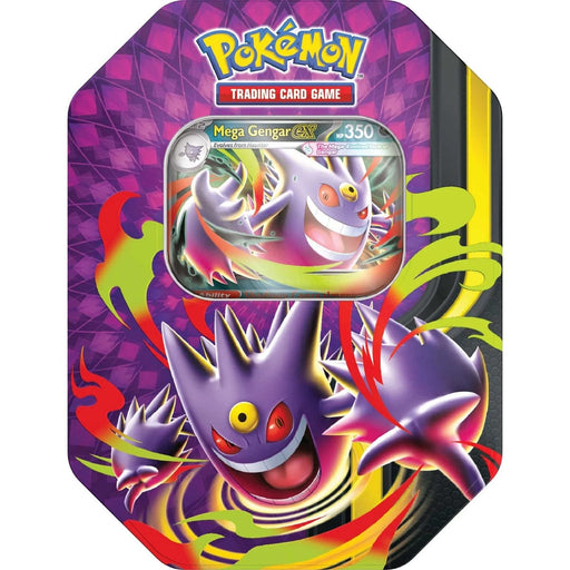 The Pokémon Company Pokémon - Mega Moonlit Tins - Mega Gengar EX available at Northumbrian Tin Soldier