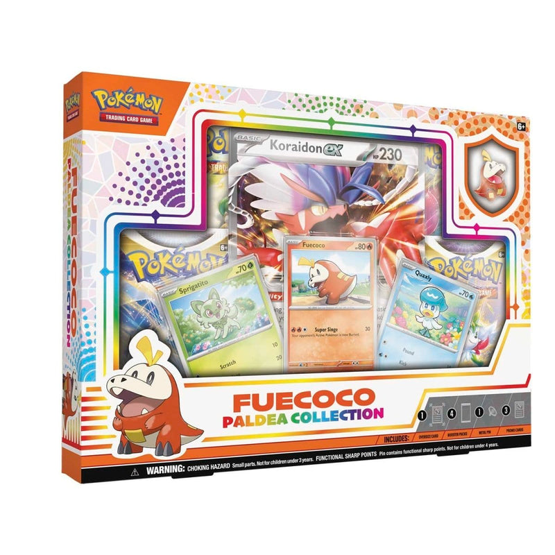 The Pokémon Company Pokémon : Pokémon Paldea Collection Fuecoco Collectors Box available at Northumbrian Tin Soldier