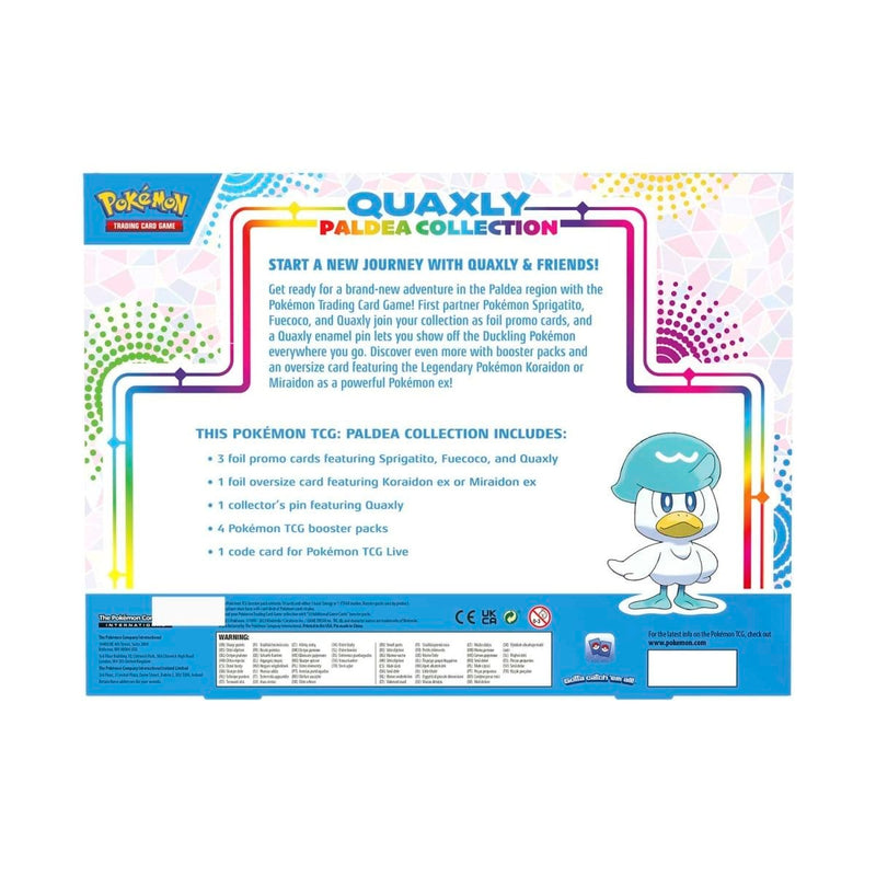 The Pokémon Company Pokémon : Pokémon Paldea Collection Quaxly Collectors Box available at Northumbrian Tin Soldier