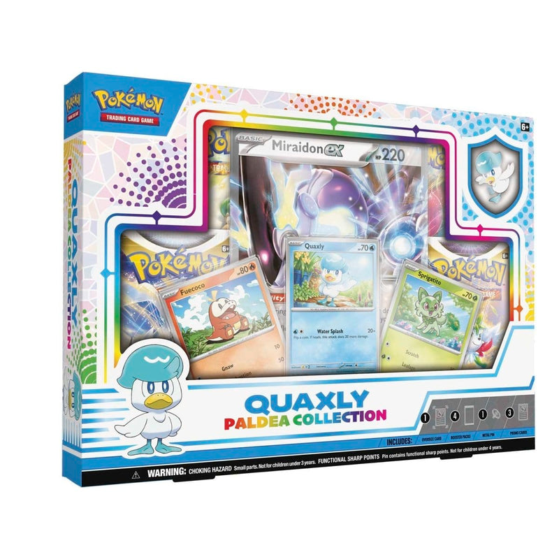 The Pokémon Company Pokémon : Pokémon Paldea Collection Quaxly Collectors Box available at Northumbrian Tin Soldier