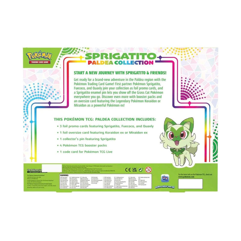 The Pokémon Company Pokémon : Pokémon Paldea Collection Sprigatito Collectors Box available at Northumbrian Tin Soldier