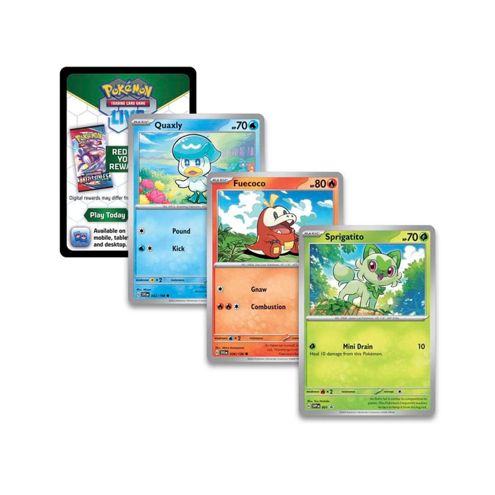 The Pokémon Company Pokémon : Pokémon Paldea Collection Sprigatito Collectors Box available at Northumbrian Tin Soldier