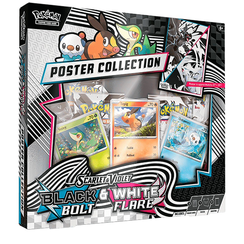 The Pokémon Company Pokémon - Scarlet & Violet - Black Bolt & White Flare - Unova Poster Collection available at Northumbrian Tin Soldier