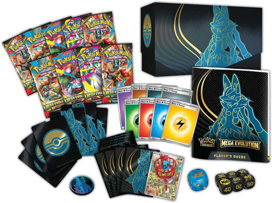 The Pokémon Company Pokémon - Scarlet & Violet - Mega Evolution - Elite Trainer Box - Lucario available at Northumbrian Tin Soldier