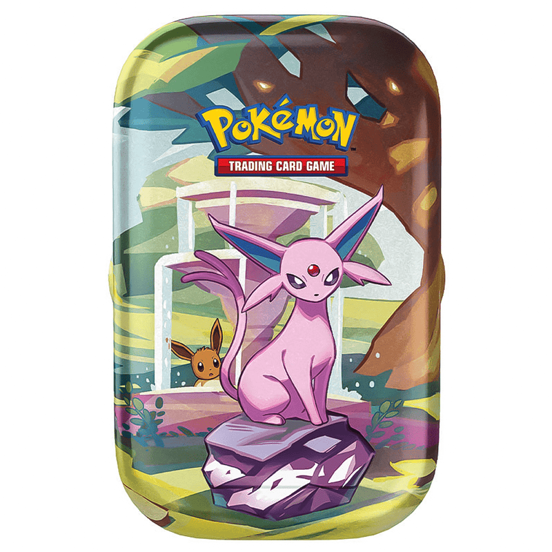 The Pokémon Company Pokémon - Scarlet & Violet - Prismatic Evolutions - Mini Tin - Display (8 Mini Tins) available at Northumbrian Tin Soldier