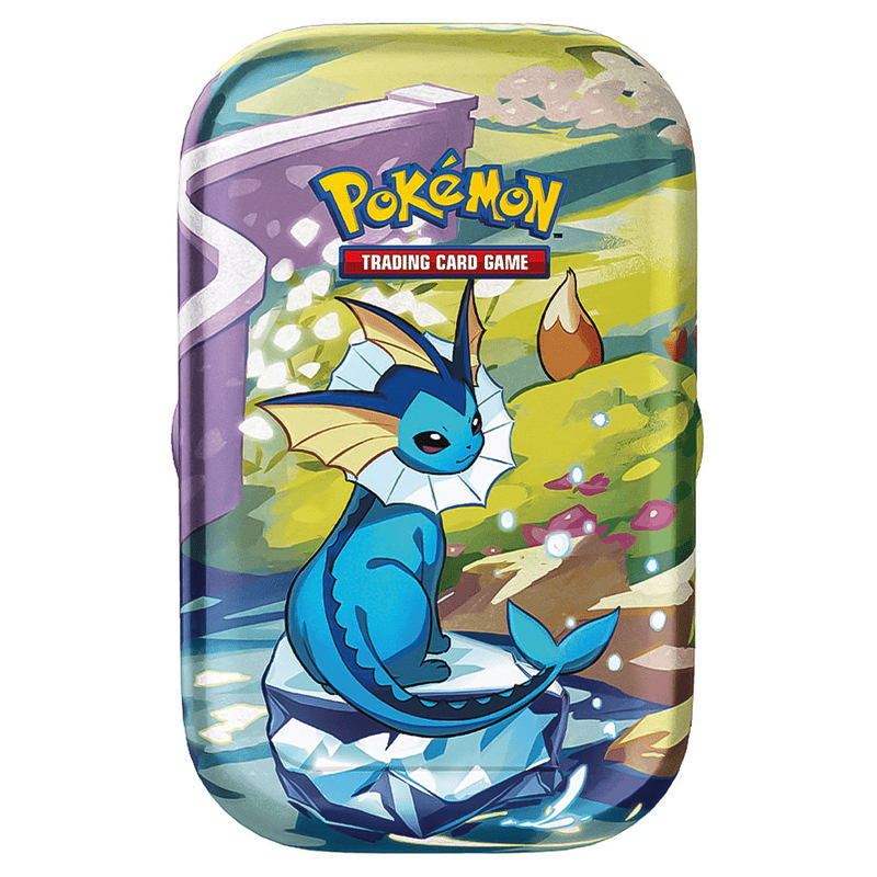 The Pokémon Company Pokémon - Scarlet & Violet - Prismatic Evolutions - Mini Tin - Vaporeon available at Northumbrian Tin Soldier