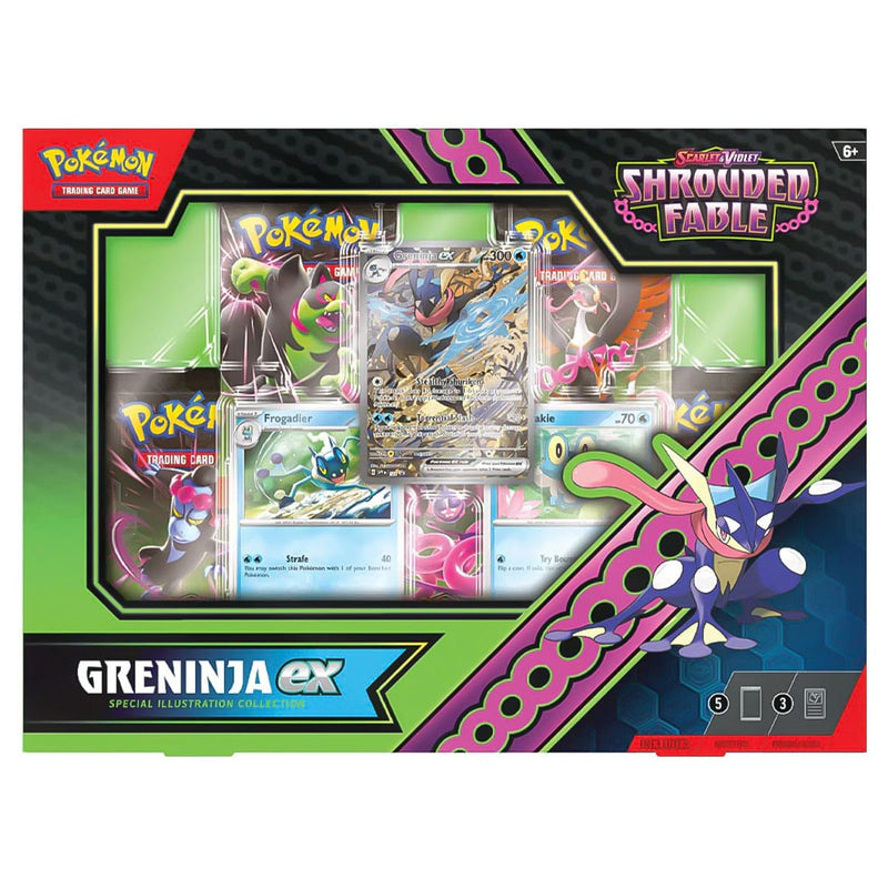 The Pokémon Company Pokémon : Scarlet & Violet - Shrouded Fable - Greninja EX Special Collection Box available at Northumbrian Tin Soldier
